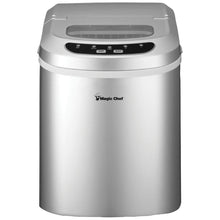 Load image into Gallery viewer, Magic Chef 27-Pound-Capacity Portable Ice Maker (Silver with Silver Top)
