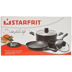 Starfrit Simplicity 5-Piece Cookware Set with Bakelite® Handles