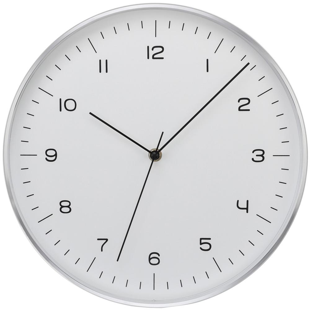 Silver Fine Line Clock - Northwest Homegoods